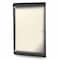 Ghent Enclosed Bulletin Board, 1 Door, Vinyl, Black Frame, 4 ft H x 2 ft W, Ivory SILH20472 - alternate 1